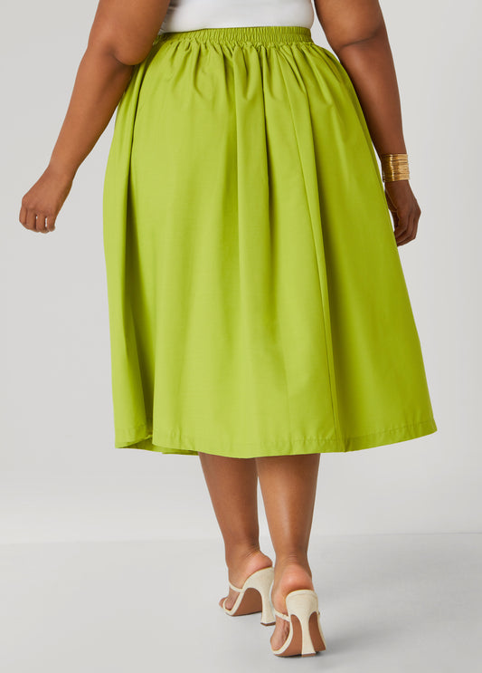 Poplin Maxi Skirt