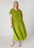 Plus Size Poplin Maxi Skirt