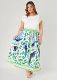 Parrot Print Maxi Skirt