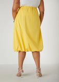 Cotton Midi Bubble Skirt