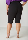 Pintucked Crepe Shorts