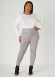 High Rise Faux Suede Leggings