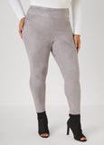 High Rise Faux Suede Leggings