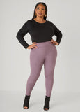 High Rise Faux Suede Leggings