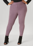 High Rise Faux Suede Leggings