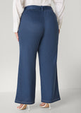 Denim Print Ponte Pants