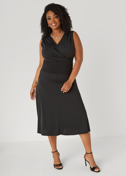 A Line Midi Knit Skirt