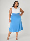 A Line Midi Knit Skirt