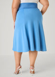 A Line Midi Knit Skirt