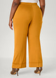 Cuffed Ponte Straight Leg Pants