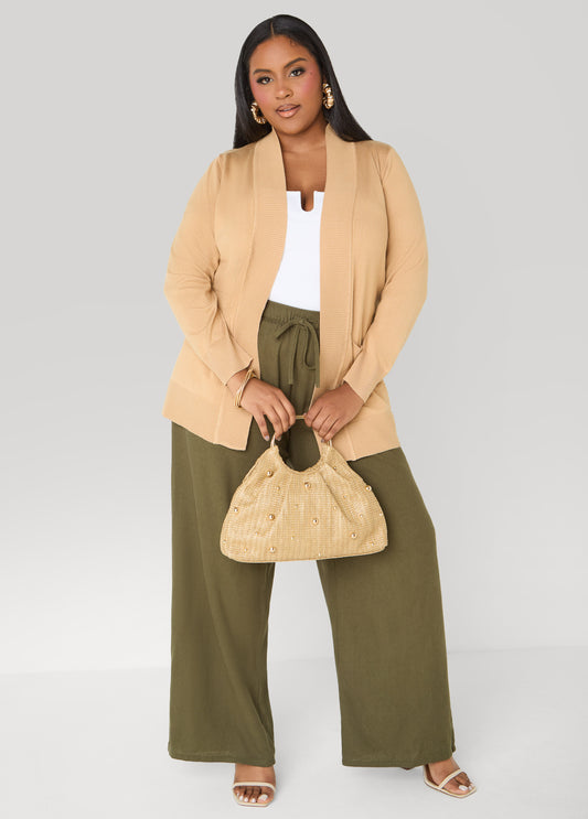 Plus Size Linen Pants Plus Size Everyday Linen Basic Trousers