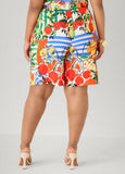 Printed Pull On Shorts