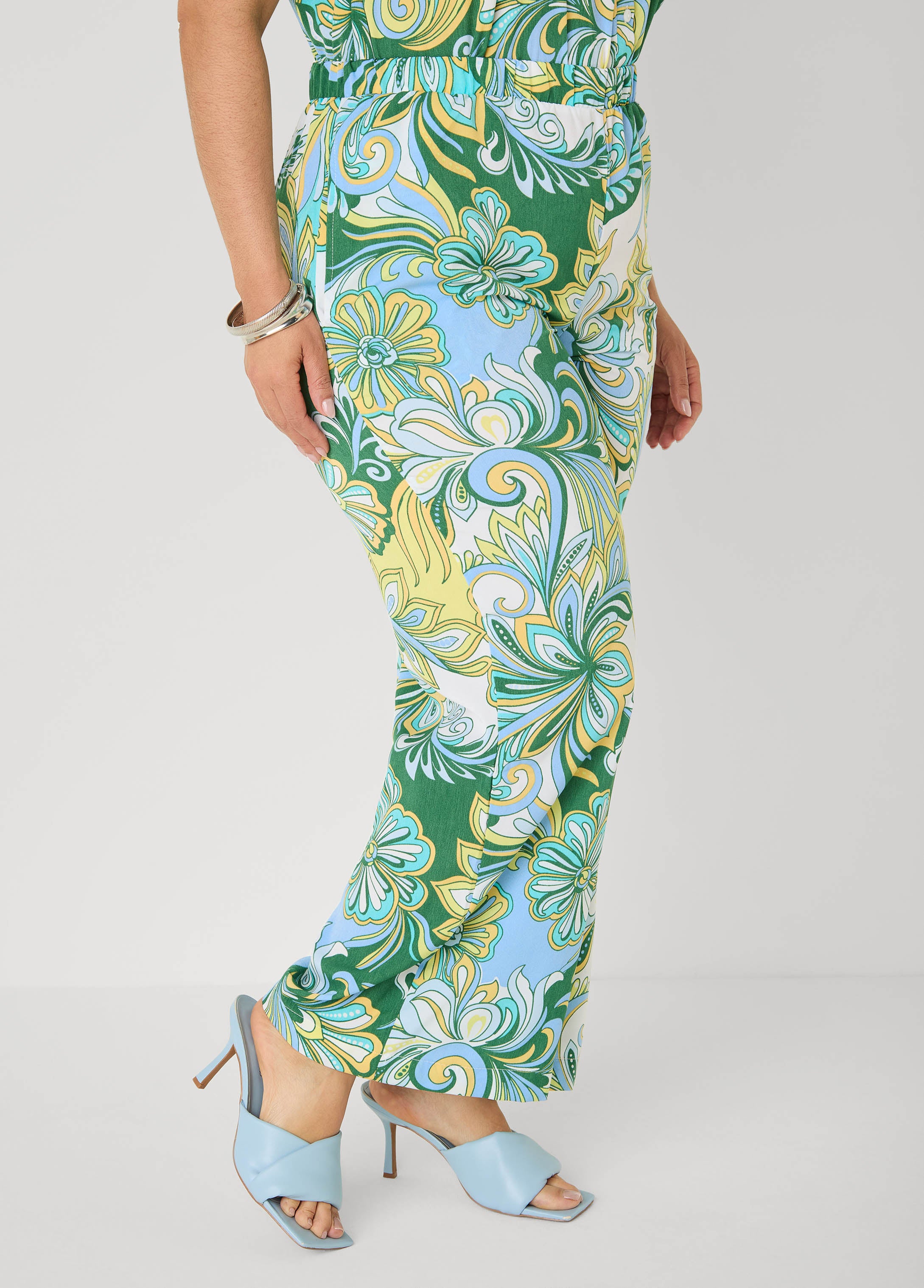 Printed Pull On Pants – Ashley Stewart