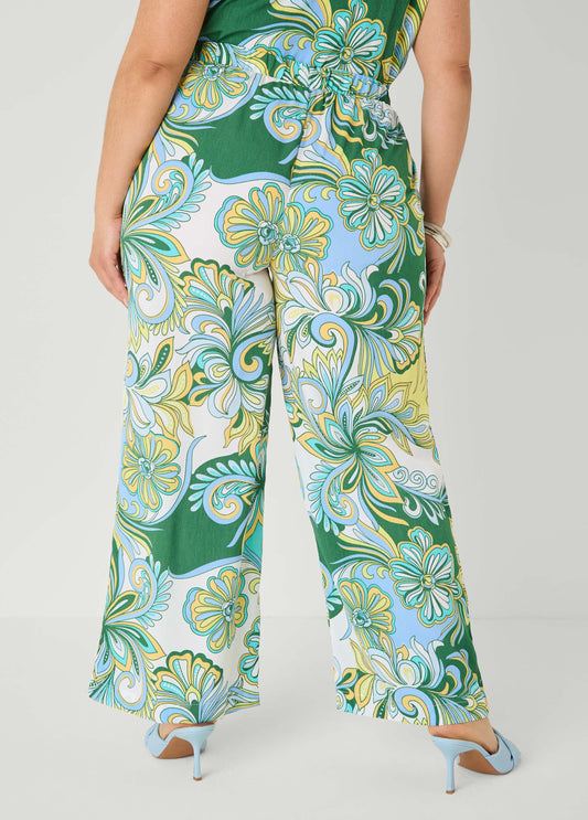 Printed Pull On Pants