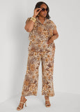 Printed Pull On Pants