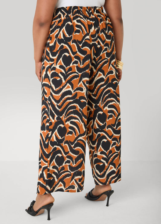 Printed High Waist Pants
