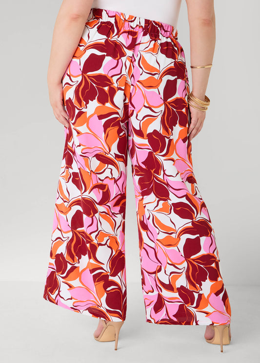 Floral High Waist Pants