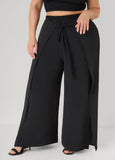 Tie Wrap Wide Leg Pants