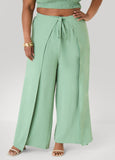 Tie Wrap Wide Leg Pants