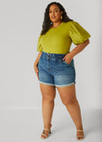 Cotton Paneled Jersey Top