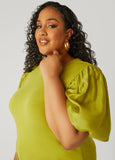 Cotton Paneled Jersey Top
