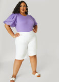 Cotton Paneled Jersey Top