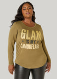 Glam Glittered Graphic Tee