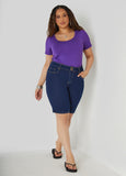 The Basic Scoop Neck Jersey Tee