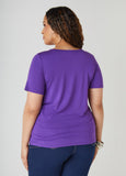 The Basic Scoop Neck Jersey Tee