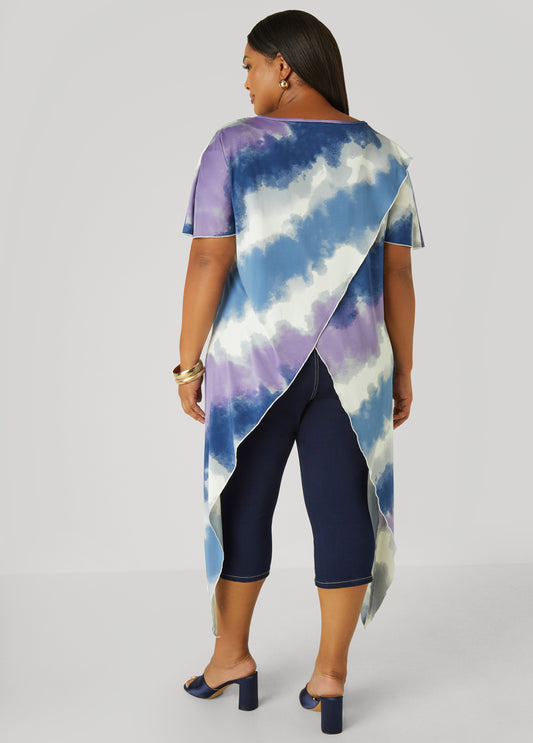 Tie Dyed Crisscross Top