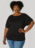 Ruched Stretch Knit Top