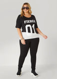Fierce Two Tone Sequined Tee