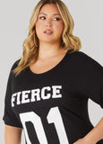 Fierce Two Tone Sequined Tee