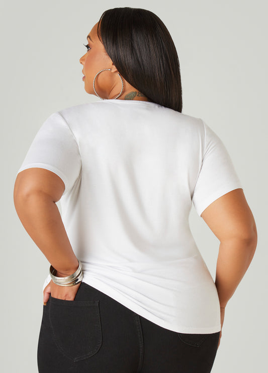 Collar Graphic Tee
