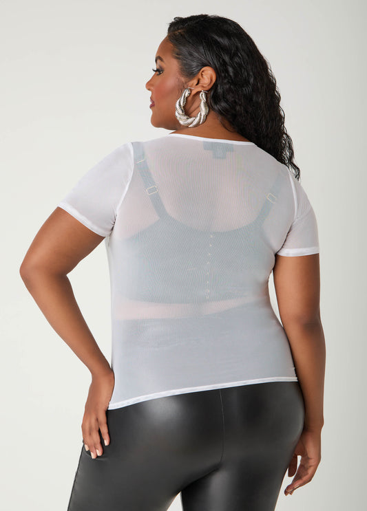 Stretch Mesh Tee