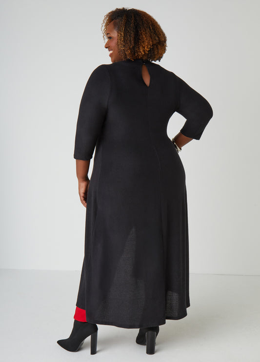 Split Front Hacci Knit Duster