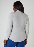 Faux Wrap Hacci Knit Top