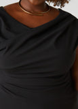 Draped Crepe Top