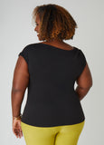 Draped Crepe Top