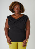 Draped Crepe Top