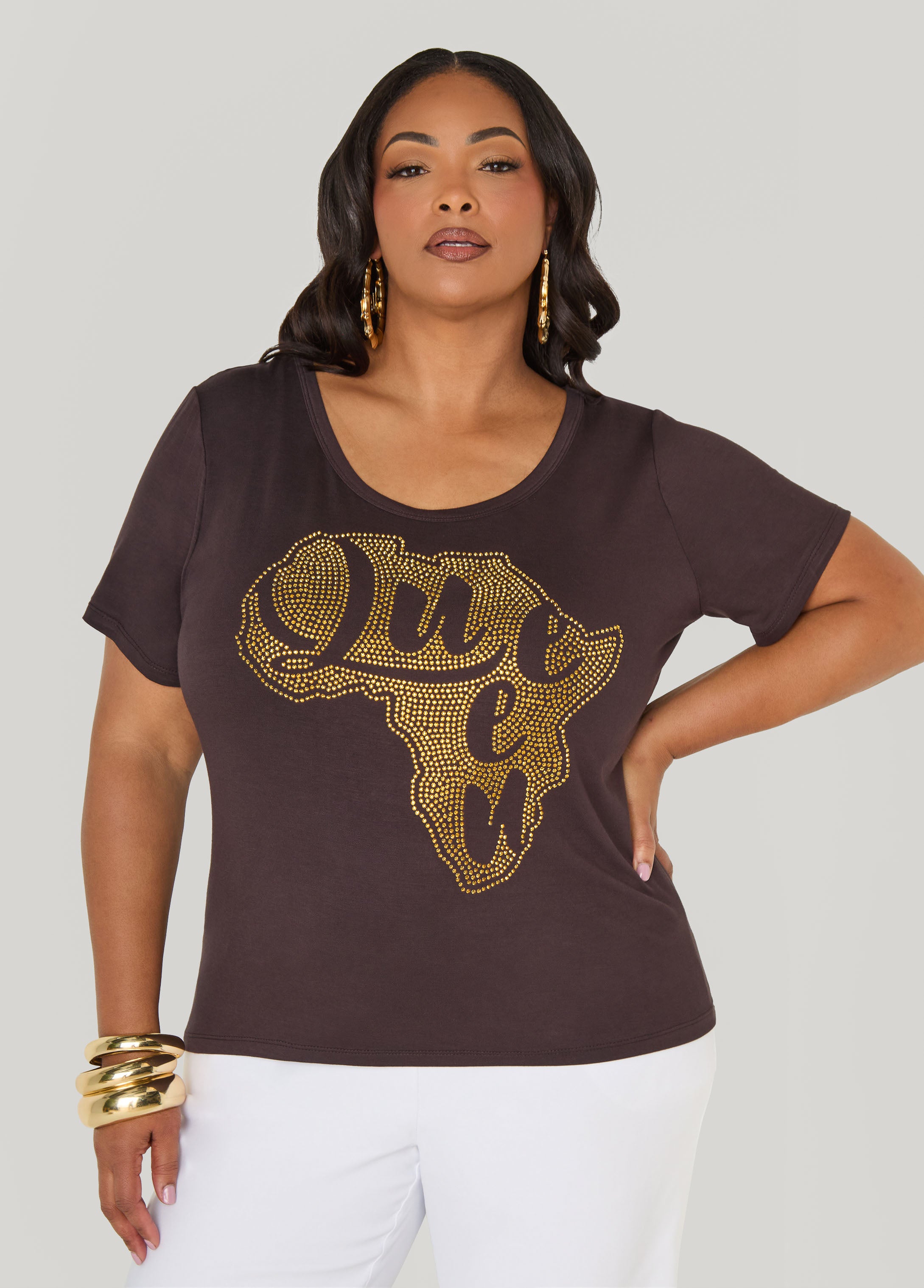 Queen Africa Crystal Tee