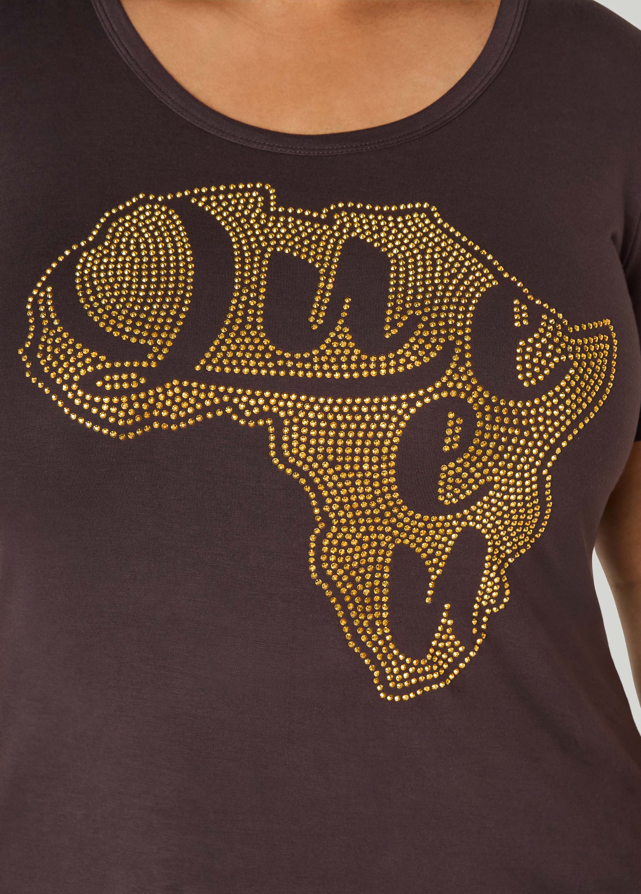 Queen Africa Crystal Tee