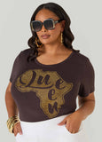 Queen Africa Crystal Tee