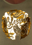 Blessed Metallic Graphic Tee