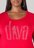 Diva Crystal Tee