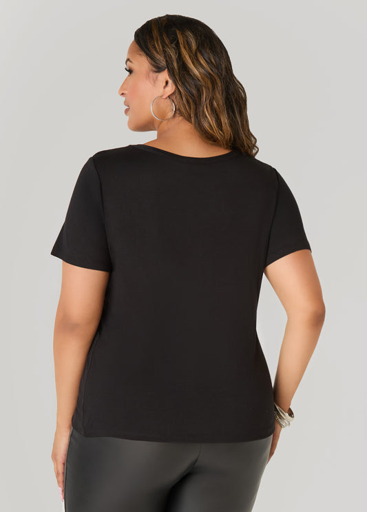 Studded Faith Over Fear Tee