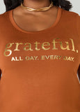 Grateful Metallic Graphic Tee