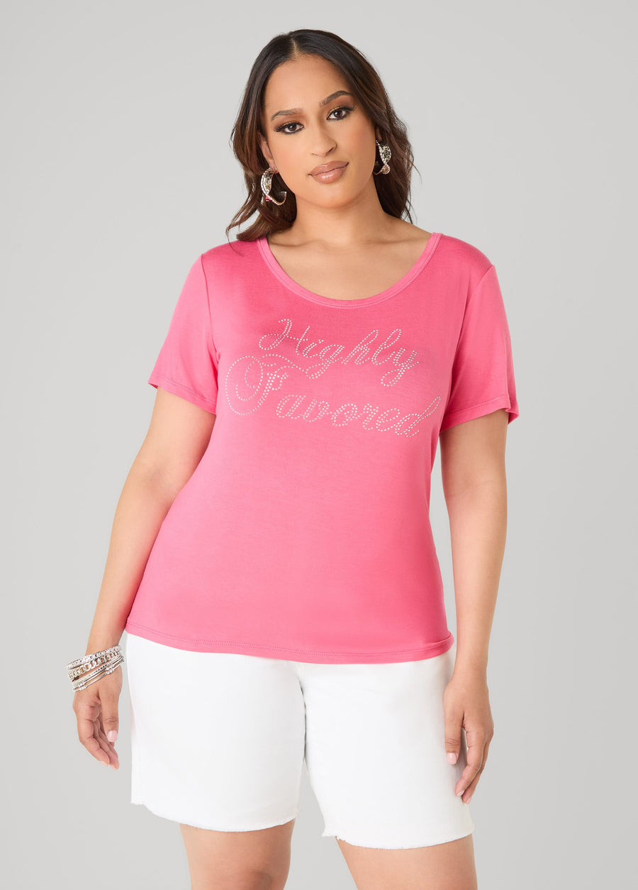 Highly Favored Crystal Tee