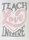Teach Love Inspire Crystal Tee