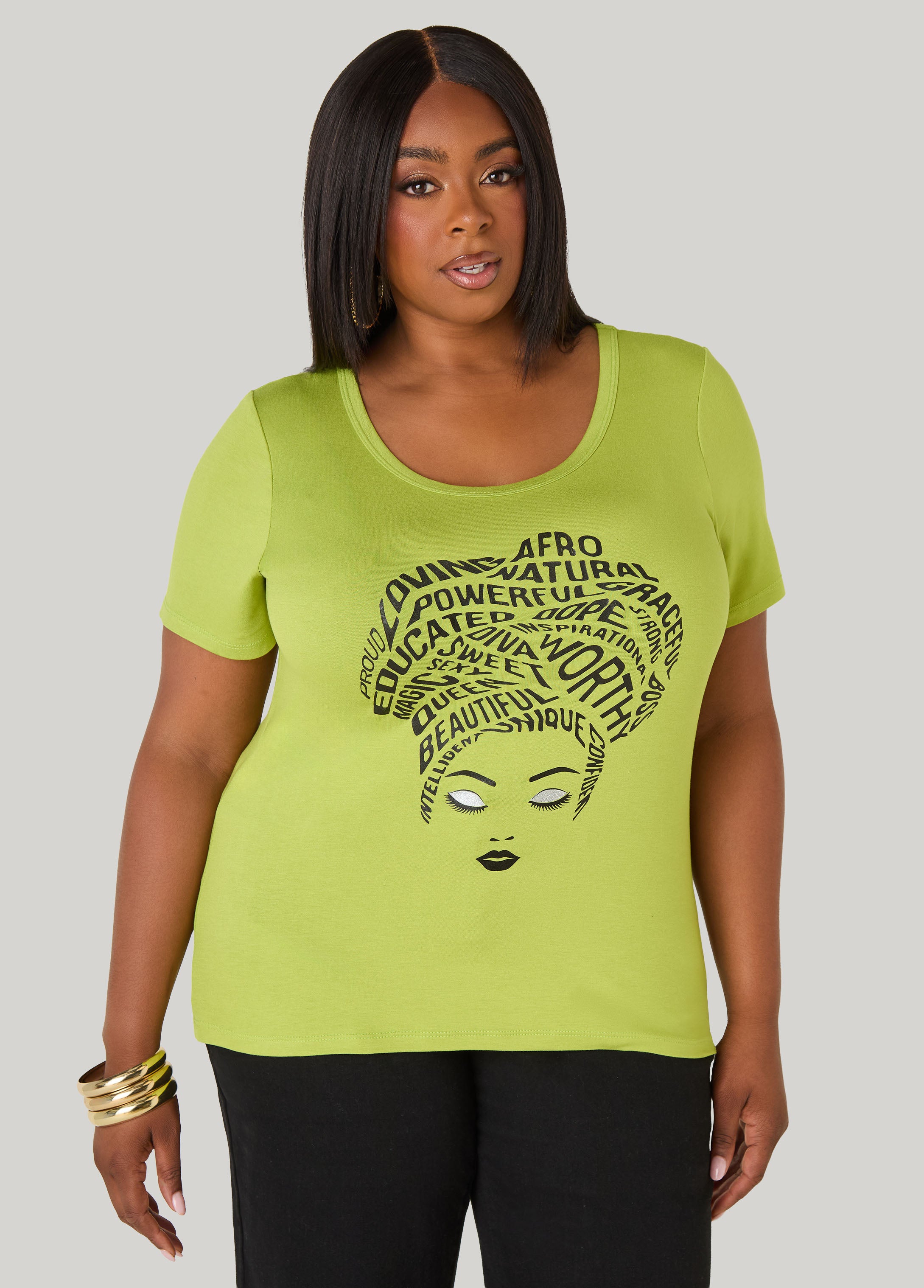 Inspiration Glittered Graphic Tee